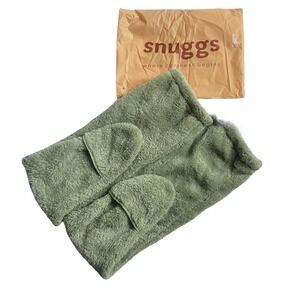 Snuggs Cozy‎ Socks Sage Green Long Fuzzy Legwarmers for Women